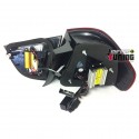 FEUX ROUGES FUMES LED BANDES CELIS BMW SERIE 3 E90 BERLINE PHASE 2 2009-2012 (04624)