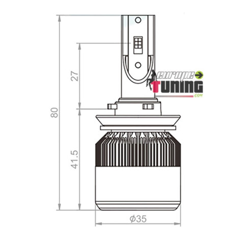 2 AMPOULES LEDS H11 36W 6000K 3800LM HOMOLOGUEES (04639)