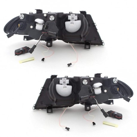 PHARES CCFL ANGEL EYES NOIRS BMW E46 98-01 (00502)