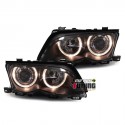 PHARES ANGEL EYES NOIRS BMW E46 BERLINE TOURING 01-05 (00846)