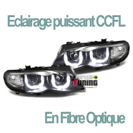PHARES ANGEL EYES noirs BMW E46 2001-2005 (00563)
