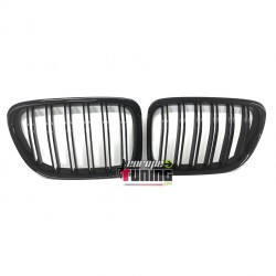 GRILLES CALANDRES NOIRES SPORT DOUBLE AILETTES BMW X1 E84 2009-2012 (04650)