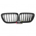 GRILLES CALANDRES NOIRES SPORT DOUBLE AILETTES BMW X1 E84 2009-2012 (04650)