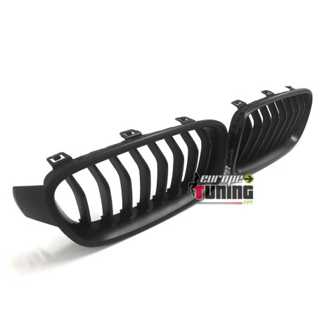 GRILLES CALANDRES NOIRES MATES SPORT BMW SERIE 3 F30 & F31 (04682)