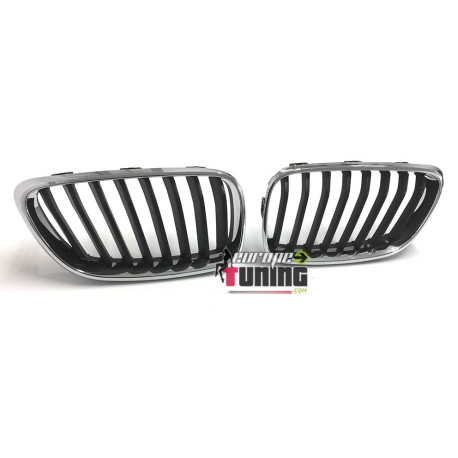 GRILLES CALANDRES NOIRES AVEC CONTOURS CHROME LOOK M BMW SERIE 2 F22 & F23 (04686)