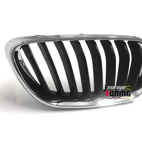 GRILLES CALANDRES NOIRES AVEC CONTOURS CHROME LOOK M BMW SERIE 2 F22 & F23 (04686)