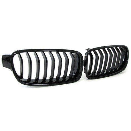 GRILLES CALANDRES NOIRES BRILLANTES SPORT BMW SERIE 3 F30 & F31 (04687)