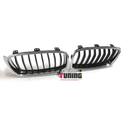 GRILLES CALANDRES NOIRES ET CHROME SPORT LOOK M BMW SERIE 3 F30 & F31 (04688)