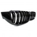 GRILLES CALANDRES NOIRES SPORT DOUBLE AILETTES BMW SERIE 4 F32 F33 F36 F82 (04702)