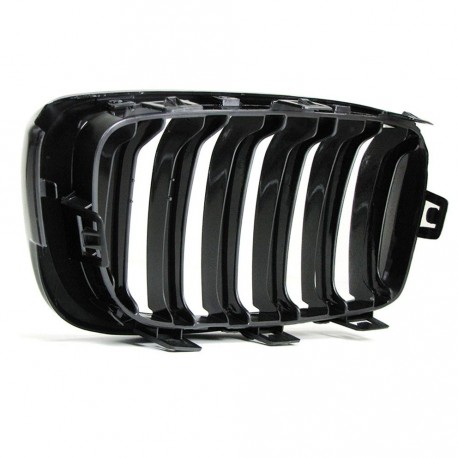 GRILLES CALANDRES NOIRES SPORT DOUBLE AILETTES BMW SERIE 4 F32 F33 F36 F82 (04702)