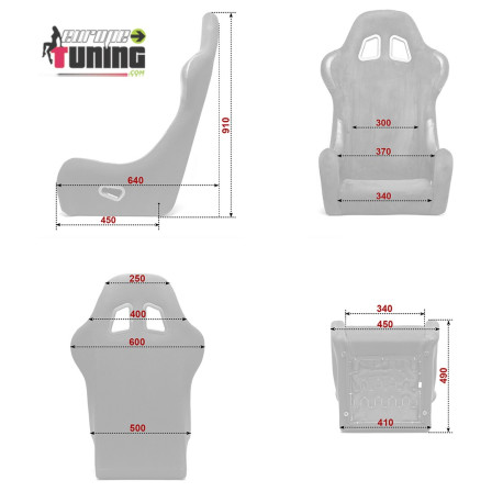 SIEGE BACQUET RACE BLEU UNIVERSEL (02115)