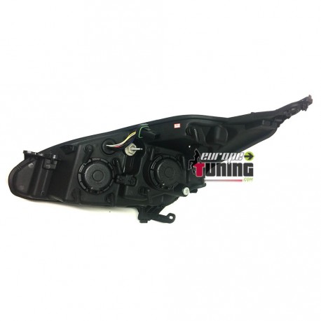 PHARES AVANTS NOIRS FEUX DE JOUR - DIURNE - DRL - LEDS PEUGEOT 208 (04710)