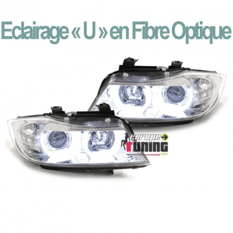 PHARES FEUX AVANTS ANGEL EYES CELIS BMW SERIE 3 E90 & E91 (04476)