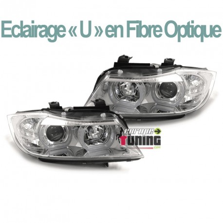 PHARES FEUX AVANTS ANGEL EYES CELIS BMW SERIE 3 E90 & E91 (04476)