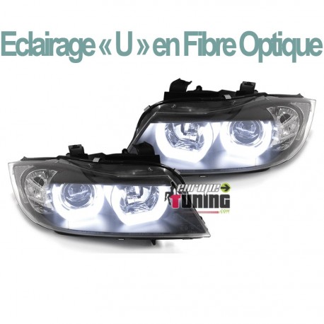 PHARES ANGEL EYES CELIS NOIRS BMW SERIE 3 E90 & E91 (04230)