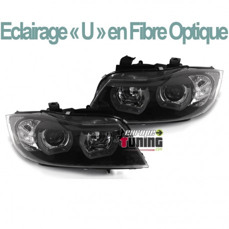 PHARES ANGEL EYES CELIS NOIRS BMW SERIE 3 E90 & E91 (04230)