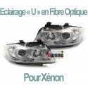 PHARES FEUX AVANTS ANGEL EYES LED CELIS BMW SERIE 3 E90 & E91 AU XENON (04493)