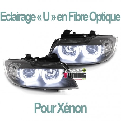 PHARES ANGEL EYES CELIS NOIRS BMW SERIE 3 E90 & E91 (04230)