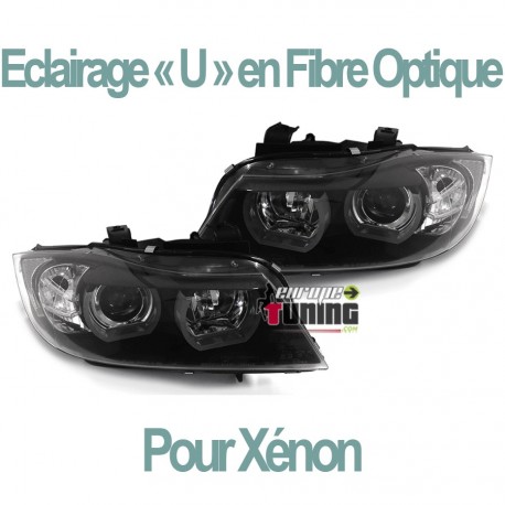 PHARES ANGEL EYES CELIS NOIRS BMW SERIE 3 E90 & E91 (04230)