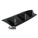 DIFFUSEUR SPORT NOIR UNIVERSEL A 3 AILERONS POUR PARE-CHOCS ARRIERE (04716)