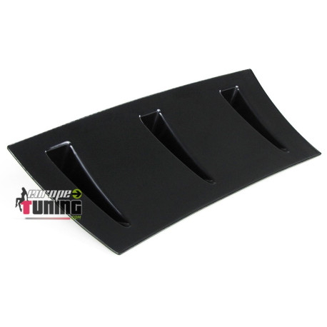 DIFFUSEUR SPORT NOIR UNIVERSEL A 3 AILERONS POUR PARE-CHOCS ARRIERE (04716)