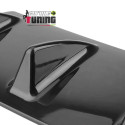 DIFFUSEUR SPORT NOIR UNIVERSEL A 3 AILERONS POUR PARE-CHOCS ARRIERE (04716)