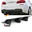DIFFUSEUR SPORT NOIR UNIVERSEL A 3 AILERONS POUR PARE-CHOCS ARRIERE (04716)