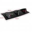 DIFFUSEUR SPORT NOIR UNIVERSEL A 3 AILERONS POUR PARE-CHOCS ARRIERE (04716)
