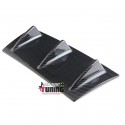 DIFFUSEUR SPORT NOIR UNIVERSEL A 3 AILERONS POUR PARE-CHOCS ARRIERE (04716)