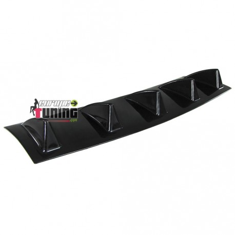 DIFFUSEUR SPORT NOIR UNIVERSEL A 5 AILERONS POUR PARE-CHOCS ARRIERE (04718)