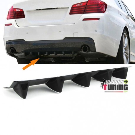 DIFFUSEUR SPORT NOIR UNIVERSEL A 5 AILERONS POUR PARE-CHOCS ARRIERE (04718)
