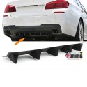 DIFFUSEUR SPORT NOIR UNIVERSEL A 5 AILERONS POUR PARE-CHOCS ARRIERE (04718)