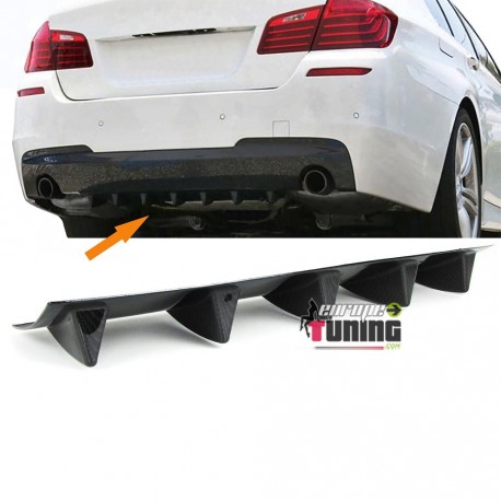 DIFFUSEUR SPORT CARBONE UNIVERSEL A 5 AILERONS POUR PARE-CHOCS ARRIERE (04719)