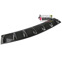 DIFFUSEUR SPORT CARBONE UNIVERSEL A 7 AILERONS POUR PARE-CHOCS ARRIERE (04721)