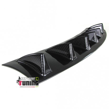 DIFFUSEUR SPORT CARBONE UNIVERSEL A 7 AILERONS POUR PARE-CHOCS ARRIERE (04721)