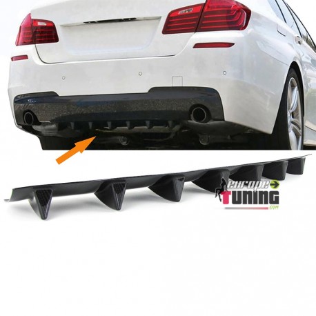 DIFFUSEUR SPORT CARBONE UNIVERSEL A 7 AILERONS POUR PARE-CHOCS ARRIERE (04721)