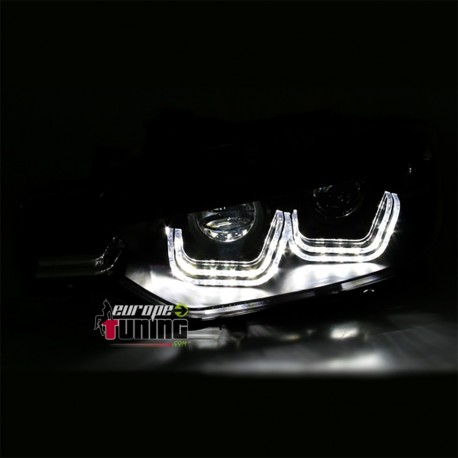 2 PHARES DIURNES NOIRS BMW F30 (03839)