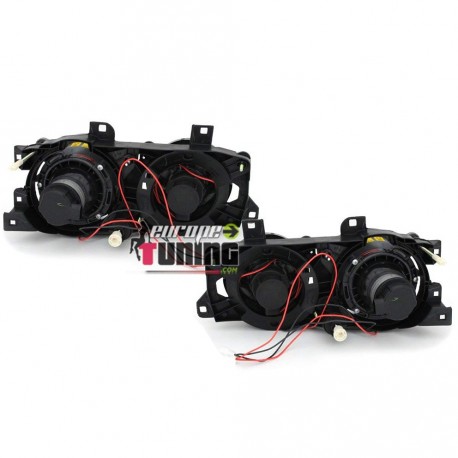 PHARES ANGEL EYES NOIRS TUNING BMW E32 E34 (13706)