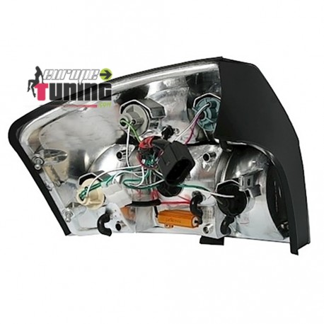 FEUX TUNING A LED A4 8E ROUGES / NOIR (00986)