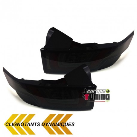 2 FEUX NOIRS LED CELIS LOOK PHASE 2 & CLIGNOTANTS DYNAMIQUES LAND RANGE ROVER EVOQUE (04656)