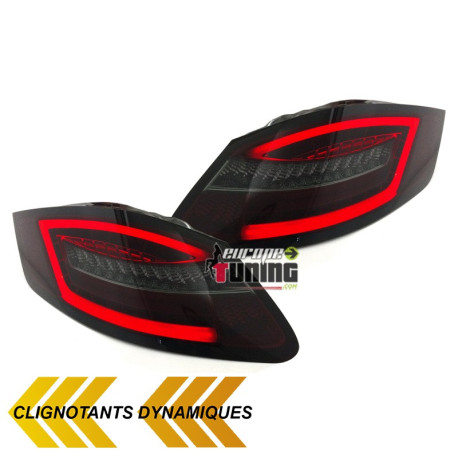 FEUX LEDS CELIS DYNAMIQUES PORSCHE BOXTER 987 04-09 ROUGES FUMES  (04475)