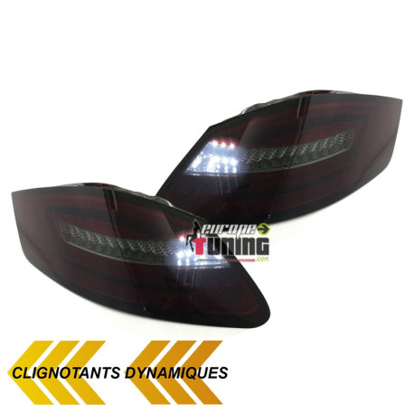 FEUX LEDS CELIS DYNAMIQUES PORSCHE BOXTER 987 04-09 ROUGES FUMES  (04475)