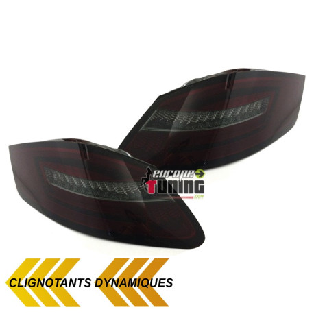 FEUX LEDS CELIS DYNAMIQUES PORSCHE BOXTER 987 04-09 ROUGES FUMES  (04475)