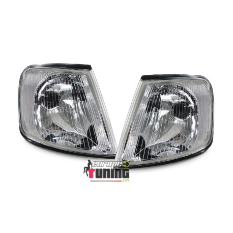 2 CLIGNOTANTS AVANTS CHROME AUDI A3 8L PHASE 1 1996-2000 (04738)