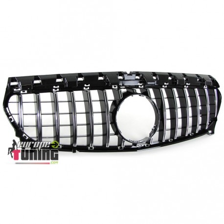 CALANDRE SPORT LOOK GTR NOIRE ET CHROME POUR MERCEDES GLA X156 (04743)