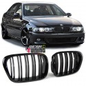 CALANDRES NOIRES SPORT DOUBLE AILETTES BMW SERIE 5 E39 PHASES 1 et 2 (04515)