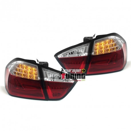 FEUX ROUGES LEDS BANDES CELIS BMW SERIE 3 E90 BERLINE PHASE 2 2008-2012 (04711)