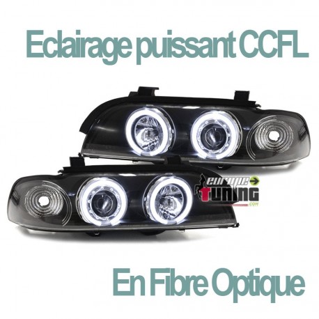 PHARES CCFL ANGEL EYES NOIRS BMW E39 (00504)