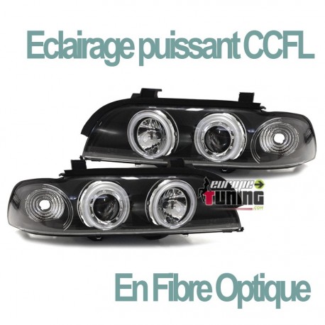 PHARES CCFL ANGEL EYES NOIRS BMW E39 (00504)