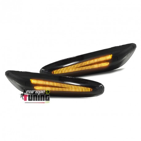 2 REPETITEURS LEDS NOIRS POUR BMW (03993)